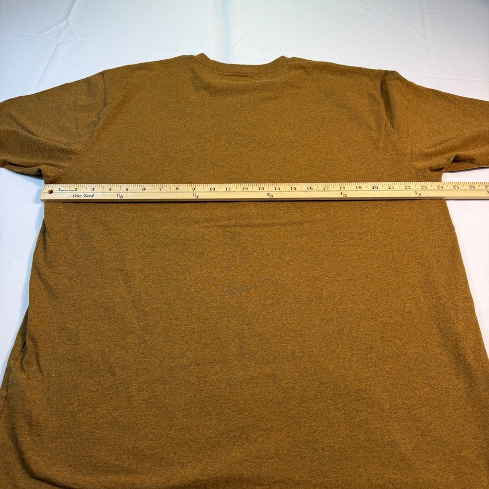Carhartt Mens Loose Fit Short Sleeve Pocket T-Shirt Brown Heather Large K87 Tee - Picture 9 of 10